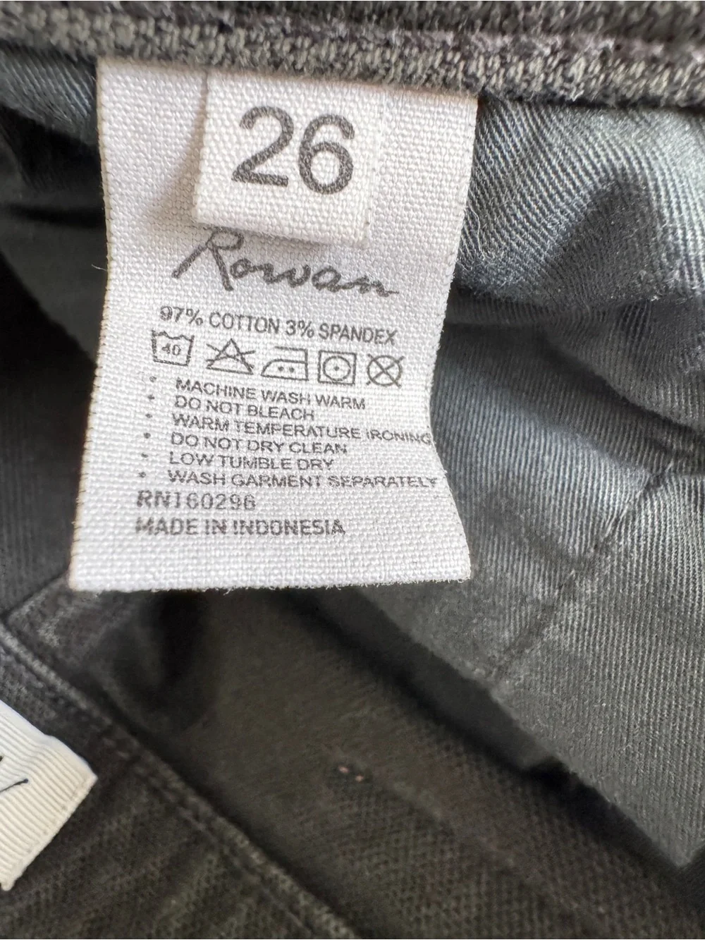 ROWAN Women’s Gray Merilee 5 Pocket Straight Leg Jeans (Size 26) - Picture 3 of 9